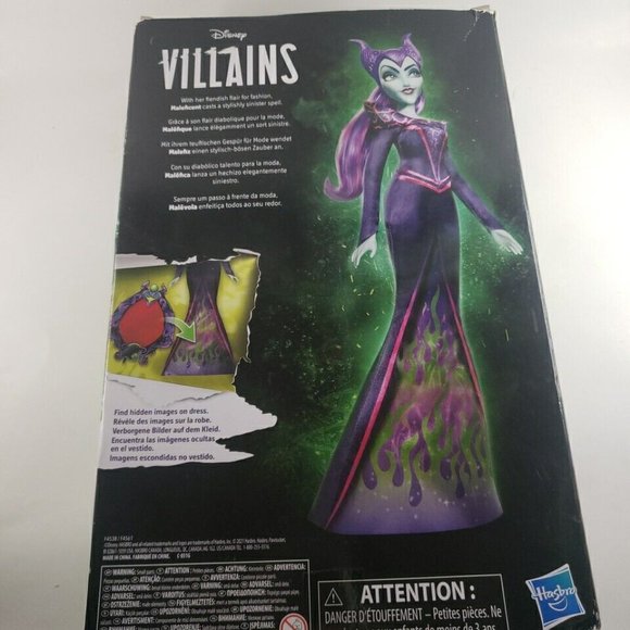12" Disney Villain Fashion Doll Maleficent w/accessories Shown New In Box - Picture 3 of 6